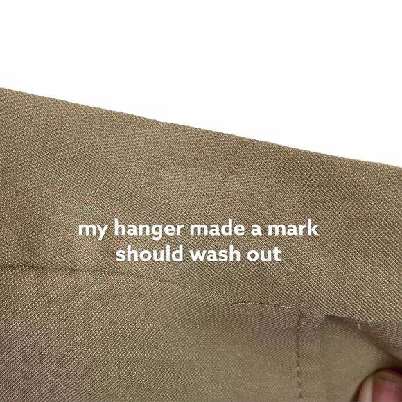 Haggar Chino Shorts Men's Khaki Cool 18 Pro Gabardine Flat Front Casual sz 52 W - Picture 7 of 16